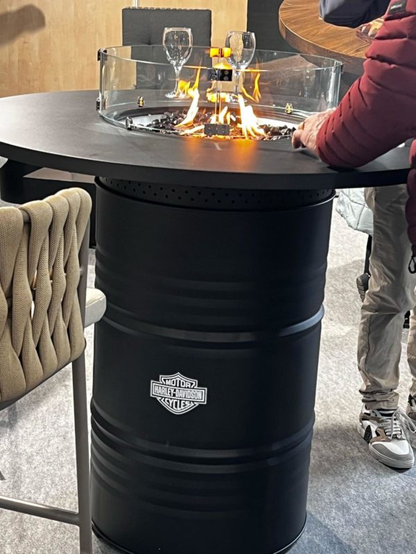 Brasero tonneau avec logo Harley